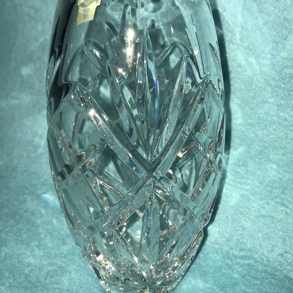 VINTAGE crystal hand-cut vase made in Poland - Picture 5 of 7